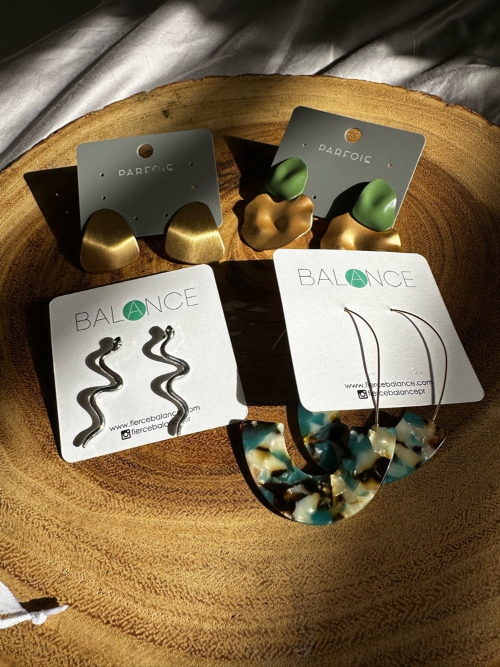 BUNDLE! Assorted Statement Earrings - Gold, Green, Silver, Tortoiseshell